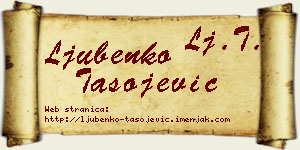 Ljubenko Tasojević vizit kartica